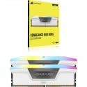 CORSAIR VENGEANCE RGB DDR5 RAM 32GB (2x16GB) 5600MHz CL36 Intel XMP ICUE Compatible Computer Memory - White (CMH32GX5M2B5600C36WK) 32GB (2x16GB)