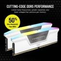 CORSAIR VENGEANCE RGB DDR5 RAM 32GB (2x16GB) 5600MHz CL36 Intel XMP ICUE Compatible Computer Memory - White (CMH32GX5M2B5600C36WK) 32GB (2x16GB)