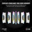 CORSAIR VENGEANCE RGB DDR5 RAM 32GB (2x16GB) 5600MHz CL36 Intel XMP ICUE Compatible Computer Memory - White (CMH32GX5M2B5600C36WK) 32GB (2x16GB)