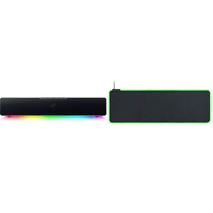 Razer Leviathan V2 X PC Soundbar with Chroma RGB + Razer Goliathus Extended Chroma Gaming Mousepad