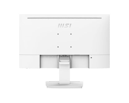 MSI 24” IPS FHD (1920 x 1080) Non-Glare with Super Narrow Bezel 100HZ 1ms 16:9 with Tilt Stand - White (Pro MP243XW)