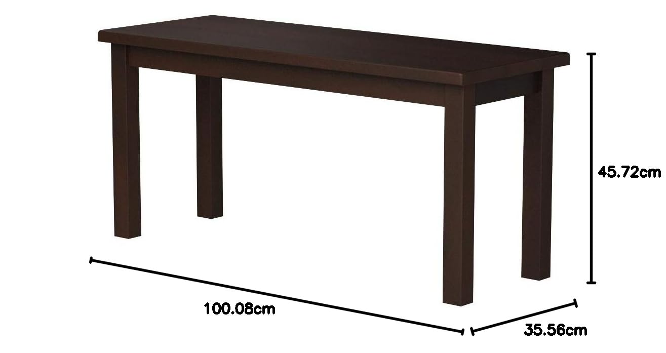 Zinus OLB-DTB-A29 Espresso Wood Bench, Brown Bench Only