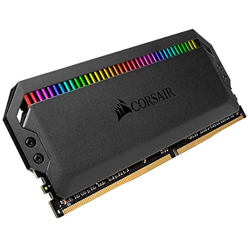 Corsair Dominator Platinum RGB 32GB (2x16GB) DDR4 3200 (PC4-28800) C16 1.35V AMD Optimized Memory- Black