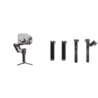 DJI RS 3 Pro Combo & DJI R Twist Grip Dual Handle - 3-Axis Gimbal Stabilizer for DSLR and Cinema Cameras, Automated Axis Locks, Extended Carbon Fiber Axis Arms, 4.5kg (10lbs) Tested Payload