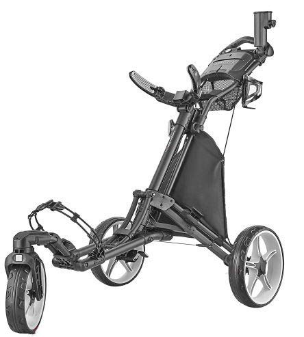 Caddytek 3 wheel golf push cart with front wheel swivel