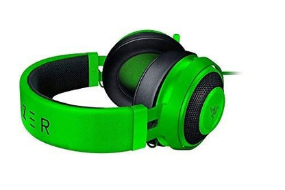 Razer Kraken Pro V2: Lightweight Aluminum Headband - Retractable Mic - in-Line Remote - Gaming Headset Works with PC, PS4, Xbox One, Switch, & Mobile Devices - Green Kraken Pro V2 - Green