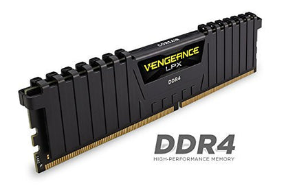 Corsair CMK32GX4M2A2666C16 Vengeance LPX 32GB (2x16GB) DDR4 DRAM 2666MHz (PC4-21300) C16 Memory Kit - Black