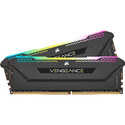 Corsair VENGEANCE RGB PRO SL DDR4 32GB (2x16GB) 3600MHz CL18 Intel XMP 2.0 AMD Ryzen iCUE Compatible Computer Memory - Black (CMH32GX4M2D3600C18) 3600 MHz 32GB (2x16GB)