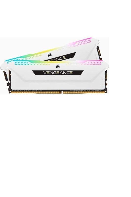 Corsair Vengeance RGB Pro SL 32GB (2x16GB) DDR4 3200 (PC4-25600) C16 1.35V Desktop Memory - White (CMH32GX4M2E3200C16W) 3200 MHz 32GB (2x16GB)