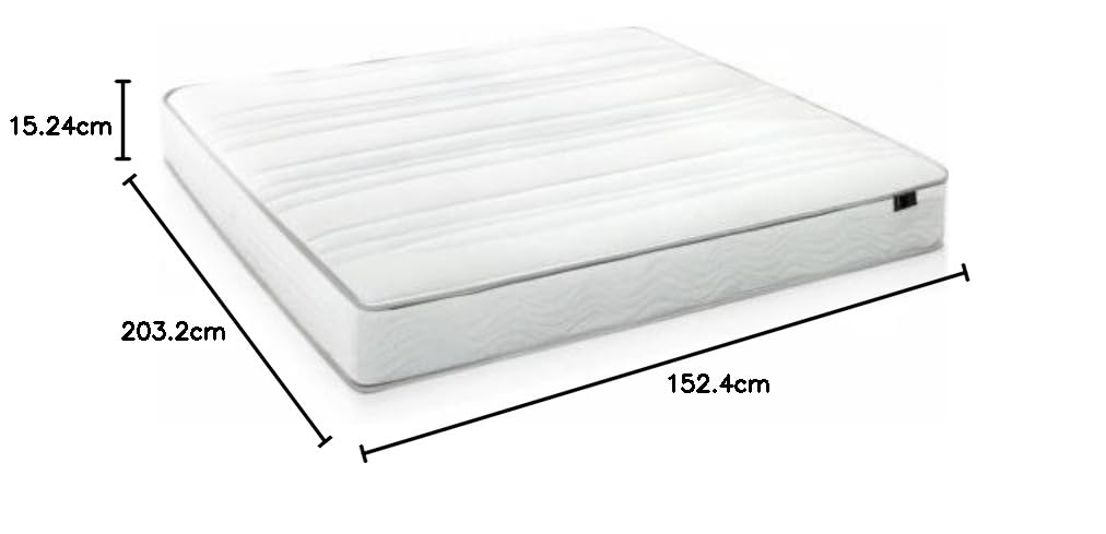 Zinus 6 Inch Foam and Spring Hybrid Mattress / CertiPUR-US Certified Foams / Mattress-in-a-Box, Queen (Off-White) Original Big Box