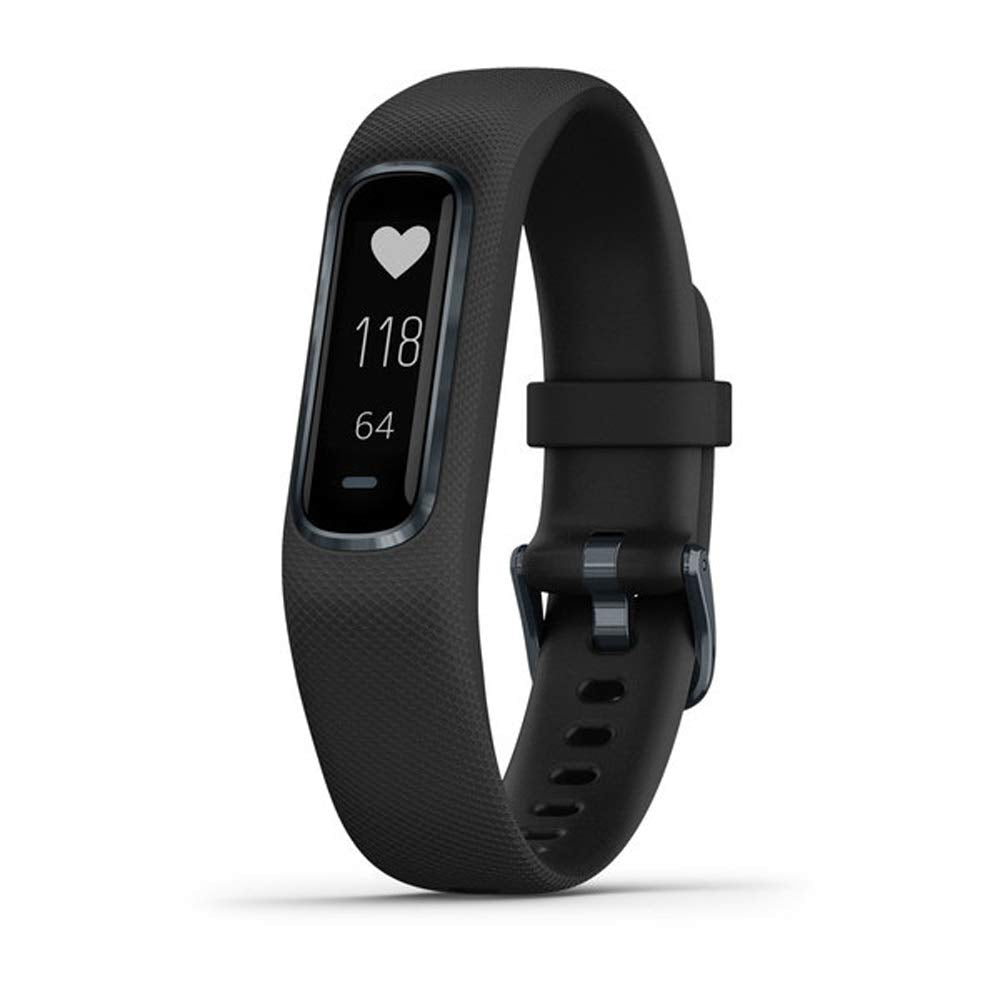 Garmin 010-01995-13 Vivosmart 4, Large, Black with Midnight Hardware, 0.75 inches Midnight With Large Black Band Monitor