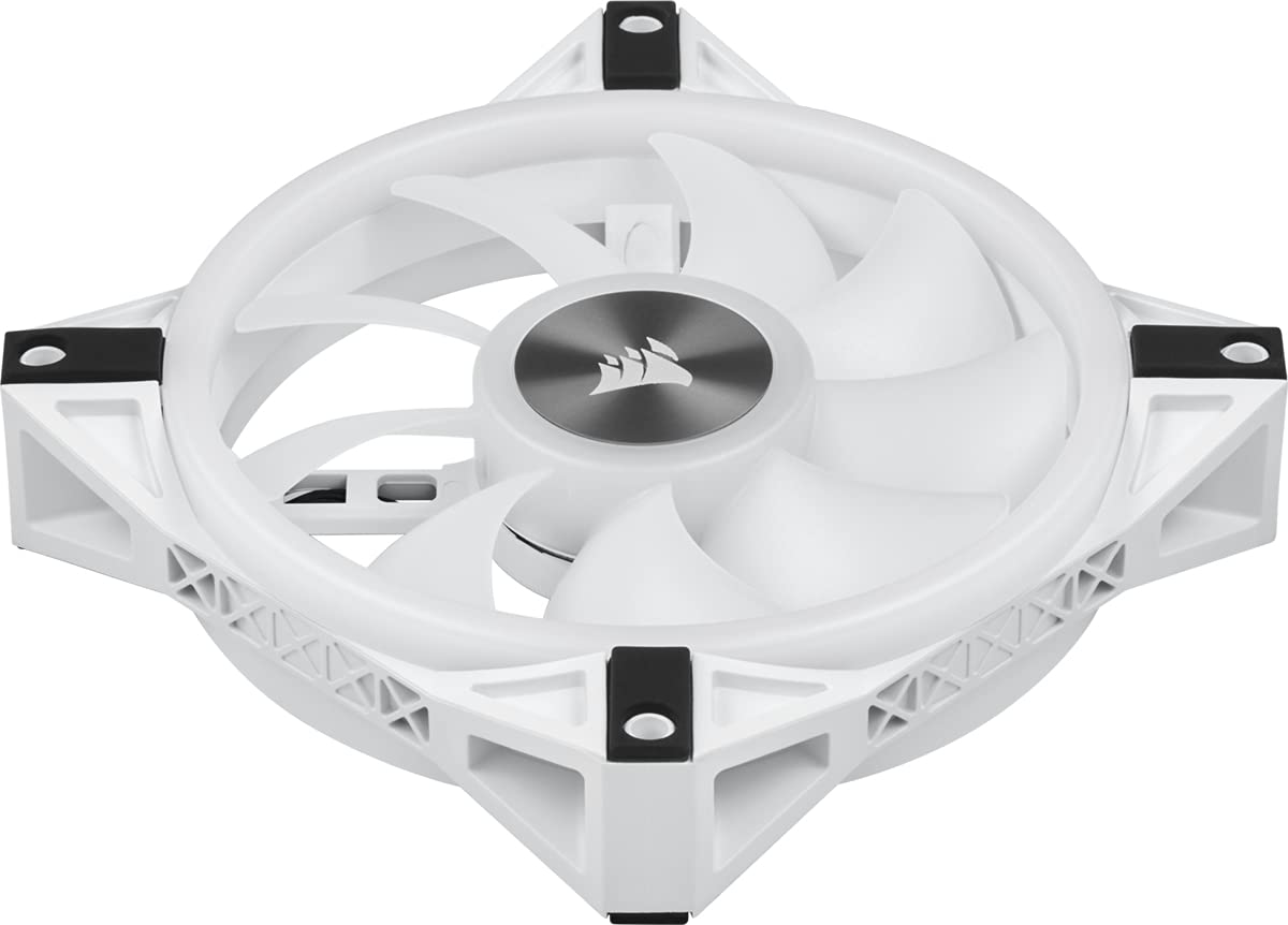 CORSAIR QL Series, iCUE QL120 RGB, 120mm RGB LED PWM White Fan, Single Fan QL120 Single