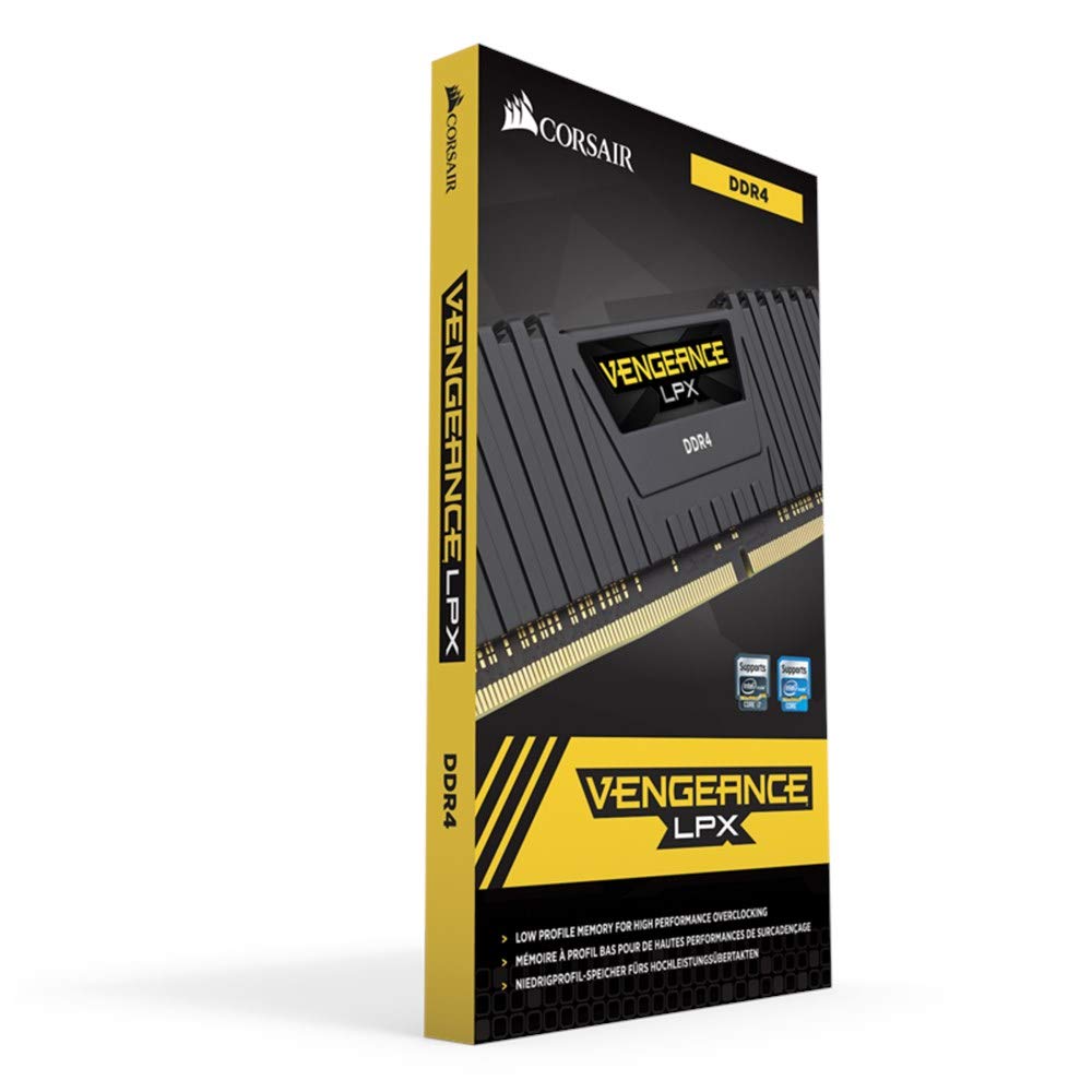 Corsair Vengeance LPX 16GB (1 X 16GB) DDR4 3000 (PC4-24000) C16 Desktop memory - black PC memory CMK16GX4M1D3000C16