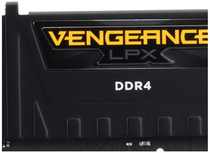 CORSAIR Vengeance LPX 16GB (2x8GB) DDR4 DRAM 2400MHz C14 Memory Kit - Black (CMK16GX4M2A2400C14)