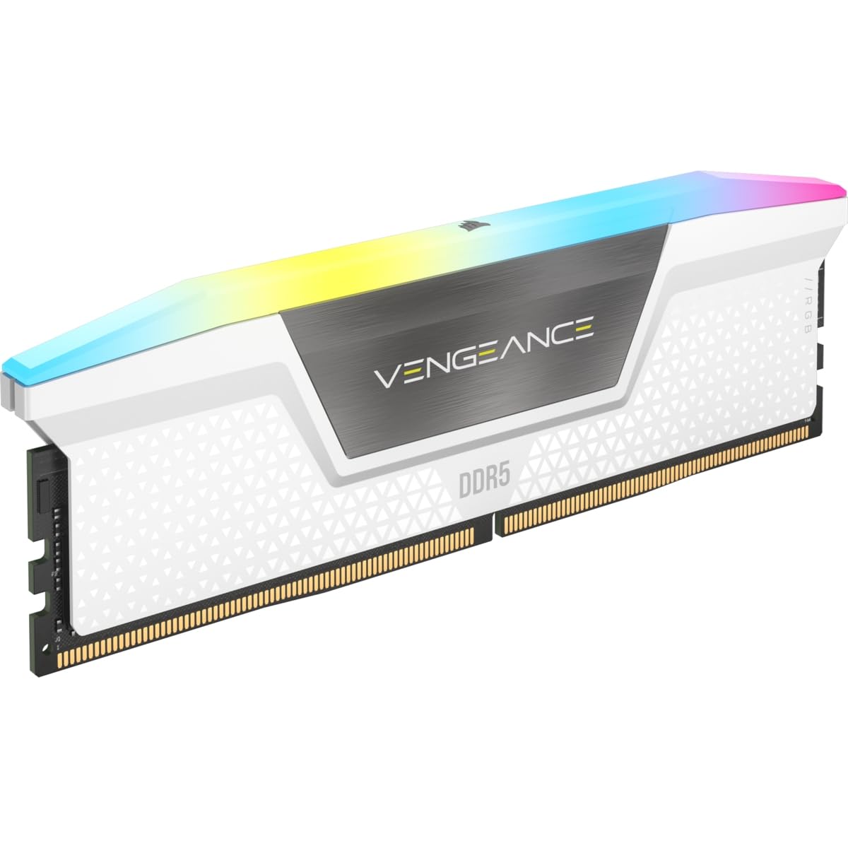 CORSAIR VENGEANCE RGB DDR5 RAM 32GB (2x16GB) 5600MHz CL36 Intel XMP ICUE Compatible Computer Memory - White (CMH32GX5M2B5600C36WK) 32GB (2x16GB)