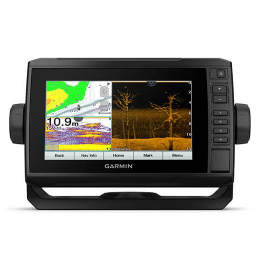 Garmin ECHOMAP UHD 75Cv, 7" Keyed-Assist Touchscreen Chartplotter with Canada LakeVü G3 and GT24UHD-TM Transducer