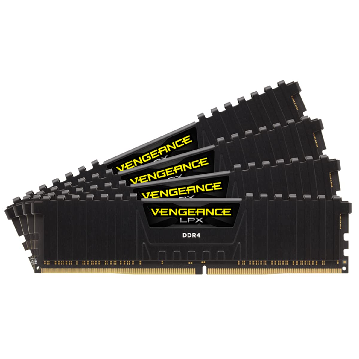 Corsair Vengeance LPX 128GB (4x32GB) DDR4 3200(PC4-28800) C18 1.35V Desktop Memory - Black