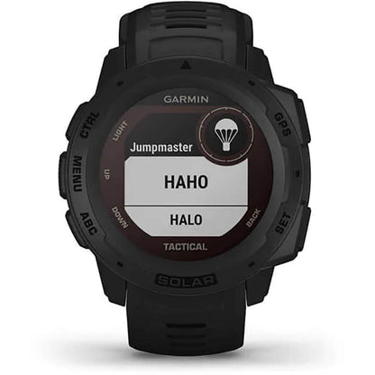 Garmin Instinct Solar Tactical, Solar-powered Rugged Outdoor Smartwatch with Tactical Features, Built-in Sports Apps and Health Monitoring, Black