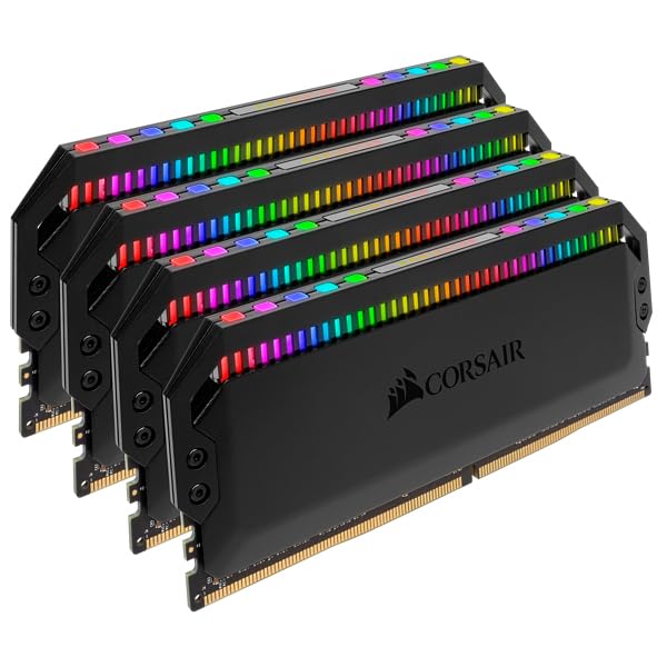 CORSAIR Dominator Platinum RGB 64GB (4x16GB) DDR4 3200 (PC4-28800) C16 1.35V Desktop Memory - Black