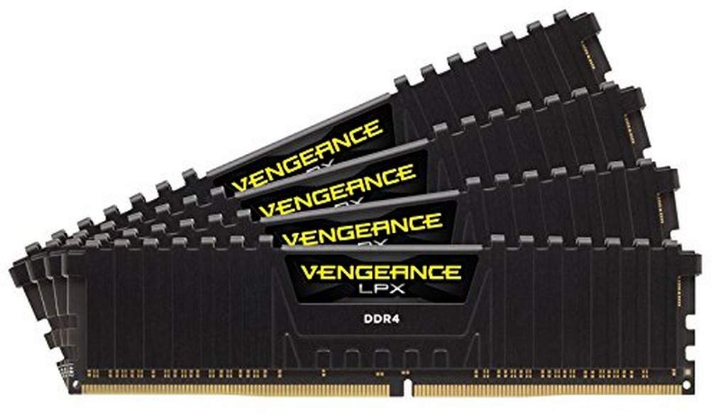 CORSAIR Vengeance LPX 128GB (4x32GB) DDR4 3600 (PC4-28800) C18 1.35V Desktop Memory - Black