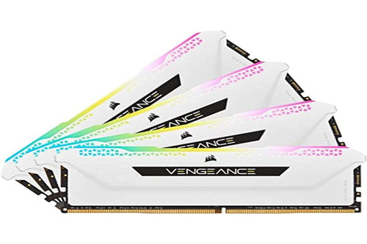 Corsair Vengeance RGB PRO SL 64GB (4x16GB) DDR4 3200MHz C16 Desktop Memory (10 Ultra-Bright RGB LEDs, Custom Performance PCB, Tight Response Times, Intel XMP 2.0) White 3200 MHz 64GB (4x16GB)