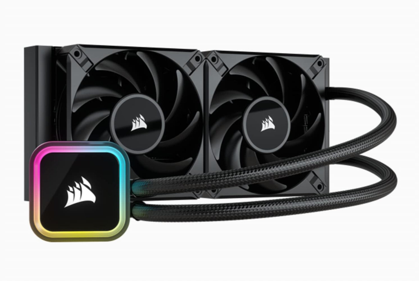 Corsair iCUE H100i RGB Elite Liquid CPU Cooler (16 Dynamic RGB LEDs, 120mm AF Elite Series FDB Fans, 240mm Radiator, iCUE Software Compatible, LGA 1700, 1200, 115X, 2066, and AM4 Sockets) Black 240mm AIO