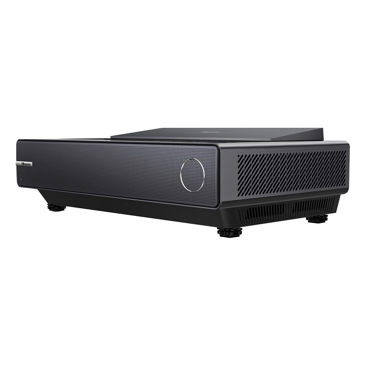 Hisense PX1-PRO TriChroma Laser Projector 4K UHD Home Theatre Ultra Short Throw Projector, 2200 Lumens, Android TV, HDR10 Built-in Alexa and Google Assistant