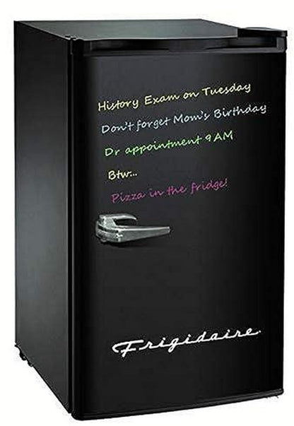 FRIGIDAIRE EFR331-BLACK 3.2 Cu ft Eraser Board Mini Compact Dorm Fridge (Black) Black