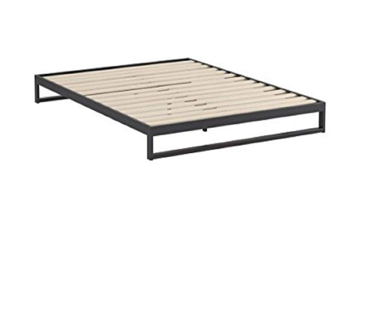 Zinus Twin Bed Frame - Trisha 7 inch Metal Bed Frame with Wood Slat Support, No Box Spring Needed, Easy Assembly - Minimalist Platform Bed Frame with Underbed Storage Space, Twin Size Standard