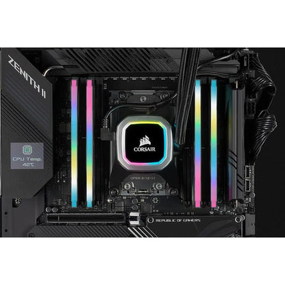 Corsair Vengeance RGB Pro SL 32GB (2x16GB) DDR4 3200 (PC4-25600) C16 1.35V Desktop Memory - Black (CMH32GX4M2E3200C16) 3200 MHz 32GB (2x16GB)