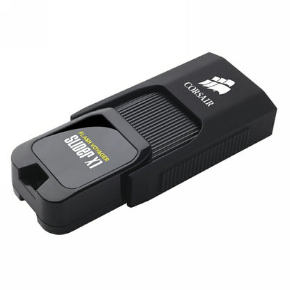 Corsair CMFSL3X1-128GB Flash Voyager Slider X1 128GB USB 3.0 Flash Drive, Black