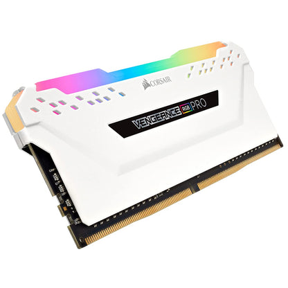 Corsair Vengeance RGB PRO 256GB (8x32GB) DDR4 3200 (PC4-25600) C16 Desktop Memory–White