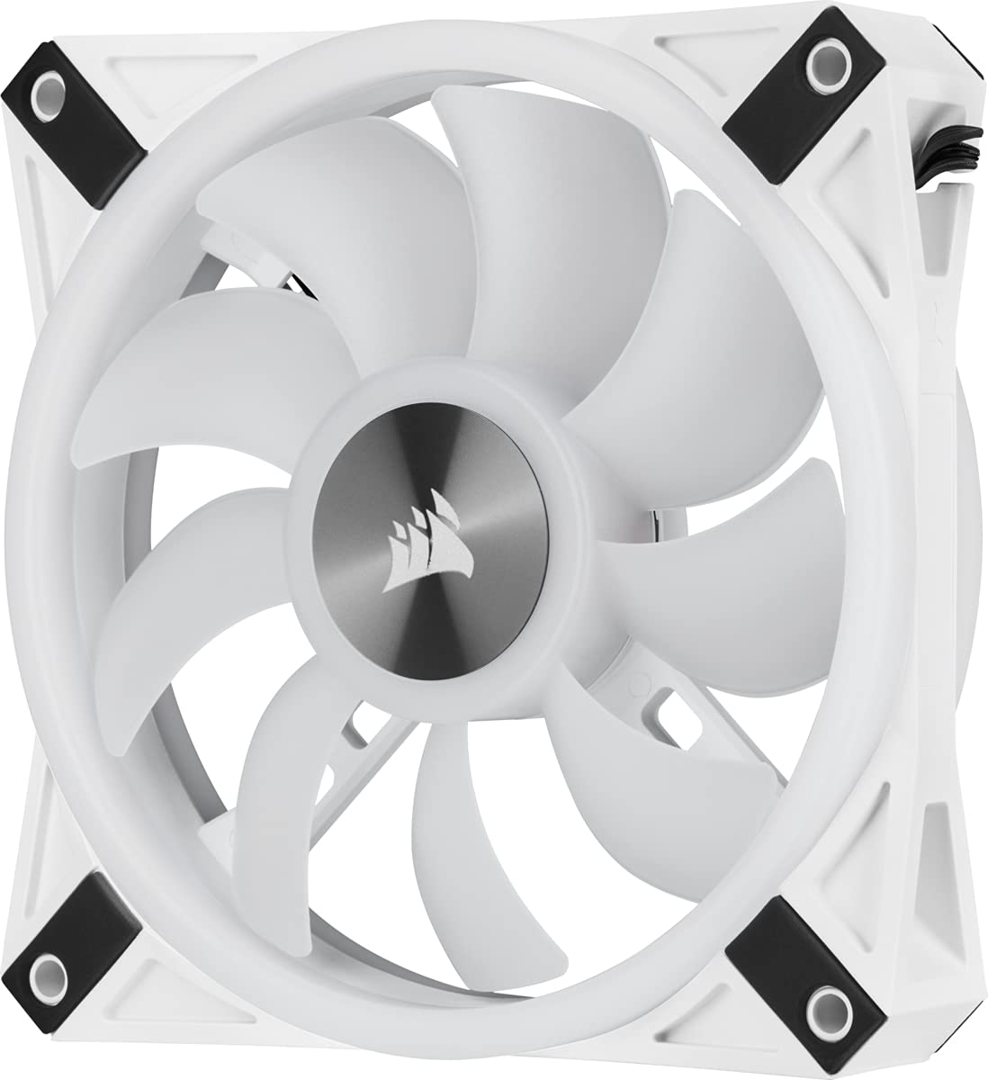 CORSAIR QL Series, iCUE QL120 RGB, 120mm RGB LED PWM White Fan, Single Fan QL120 Single