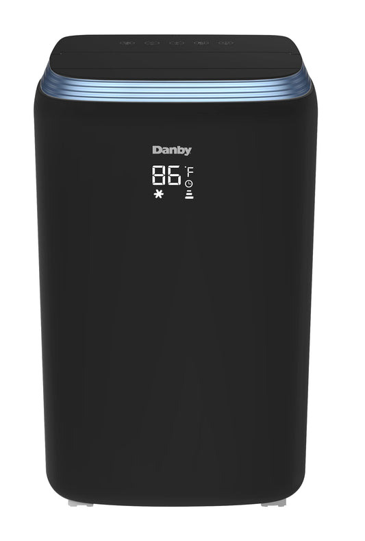 Danby DPA080HE3BDB-6 12500 BTU (8000 SACC) Portable AC in Black with 4-in-1 design: air conditioner, fan, dehumidifier, and heater