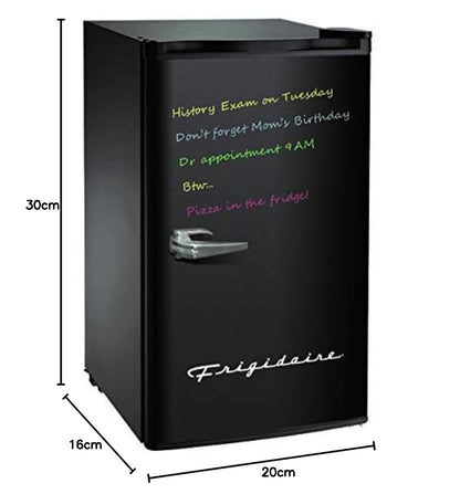 FRIGIDAIRE EFR331-BLACK 3.2 Cu ft Eraser Board Mini Compact Dorm Fridge (Black) Black