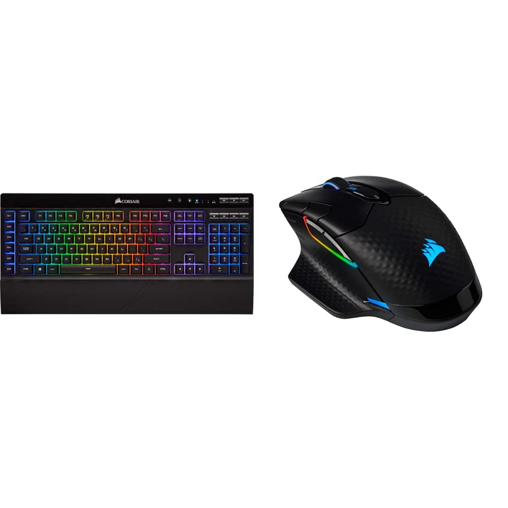 Corsair K57 RGB Wireless Gaming Keyboard + Dark CORE RGB PRO Wireless Gaming Mouse (18000 DPI)