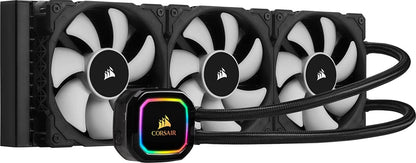 Corsair iCUE H150i RGB PRO XT, 360mm Radiator, Triple 120mm PWM Fans, Advanced RGB Lighting and Fan Control with Software, Liquid CPU Cooler PRO XT Series