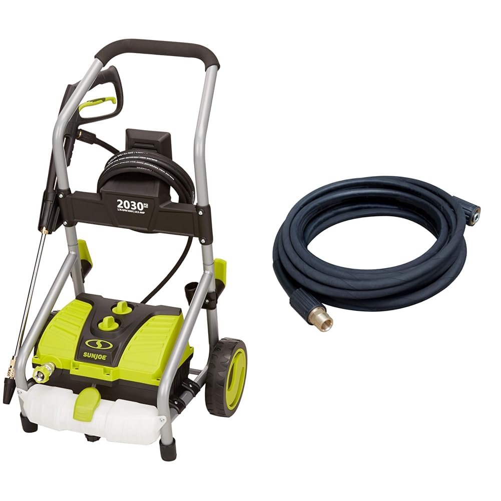 Sun Joe SPX4000-PRO 2030 PSI Electric Pressure Washer w/Pressure-Select Technology + SPX-25HD 25' Extension Hose Pressure Washer + Hose Pro Version