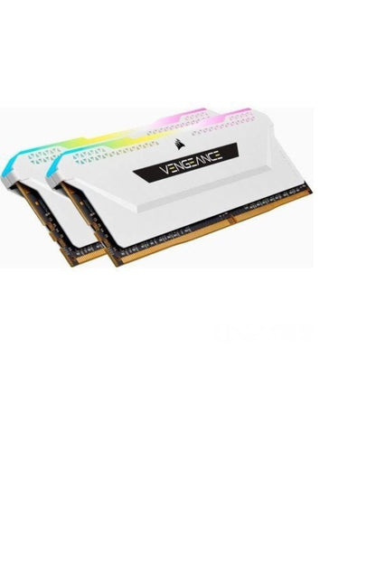 Corsair Vengeance RGB Pro SL 32GB (2x16GB) DDR4 3200 (PC4-25600) C16 1.35V Desktop Memory - White (CMH32GX4M2E3200C16W) 3200 MHz 32GB (2x16GB)