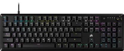 CORSAIR K70 CORE RGB Mechanical Gaming Keyboard - Pre-lubricated Corsair MLX Red Linear Keyswitches - Sound Dampening - Media Control Dial - iCUE Compatible - QWERTY NA Layout - Black