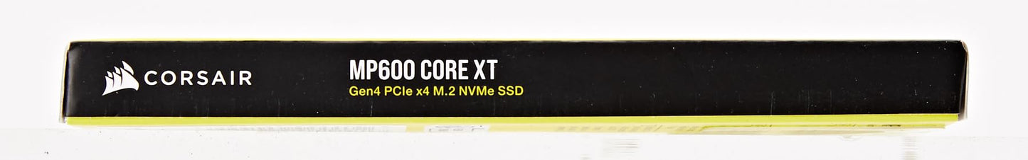 Corsair MP600 CORE XT 4TB PCIe Gen4 x4 NVMe M.2 SSD – High-Density QLC NAND – M.2 2280 – DirectStorage Compatible - Up to 5,000MB/sec – Great for PCIe 4.0 Notebooks and Desktops – Black