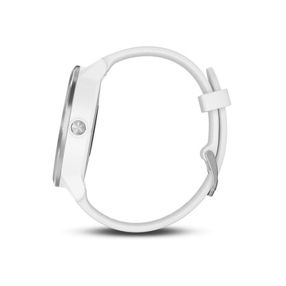 Garmin Vivoactive 3 Smartwatch, White & Stainless, 010-01769-20 White With Stainless Hardware