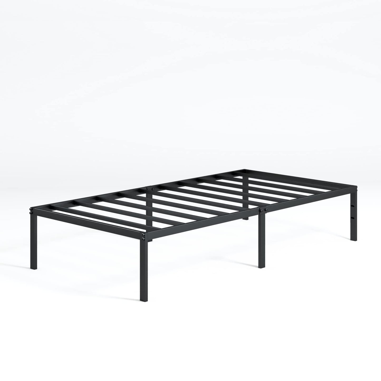 Zinus Twin Bed Frame - Yelena 14 inch Metal Bed Frame with Steel Slat Support - Heavy-Duty Support, Easy Assembly, No Box Spring Needed - Platform Bed Frame with Underbed Storage Space, Twin Size