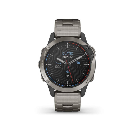 Garmin quatix 6 Titanium, Multisport Marine Smartwatch, Comprehensive Boat Connectivity (010-02158-94)