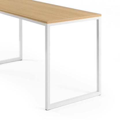 Zinus Modern Studio Collection Soho Rectangular Dining Table / Table Only / Office Desk / Computer Table, White 55 Inch