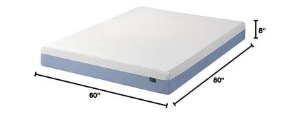 ZINUS 8 Inch Cooling Essential Memory Foam Mattress [New Version], Queen, Fiberglass Free, Medium Feel, Cooling Airflow Memory Foam, Certified Safe Foams & Fabric, Mattress in A Box White 8" Cooling New Small Box