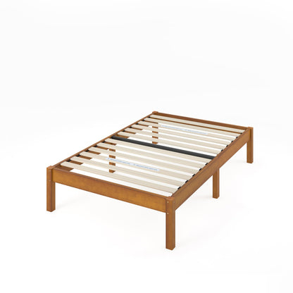 Zinus Twin Bed Frame - Ellie 14 Inch Sustainable Bamboo Platform Bed Frame - Wood Slat Support, No Box Spring Needed, Underbed Storage Space, Easy Assembly, 5 Year Warranty, Twin Size