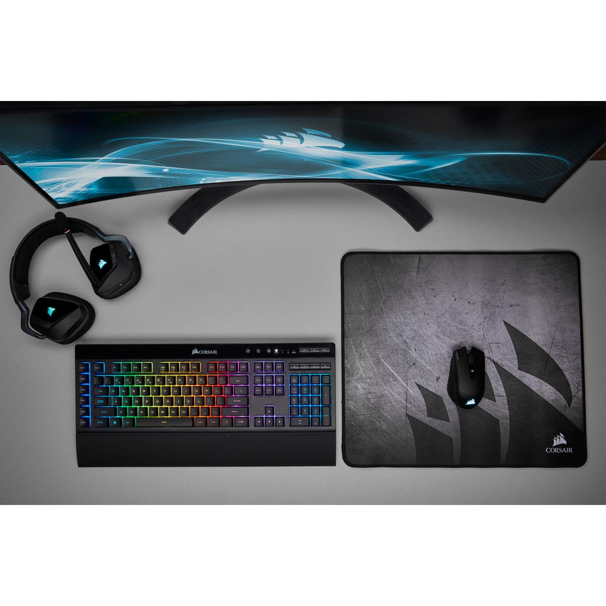 Corsair K57 RGB Wireless Gaming Keyboard + Dark CORE RGB PRO Wireless Gaming Mouse (18000 DPI)