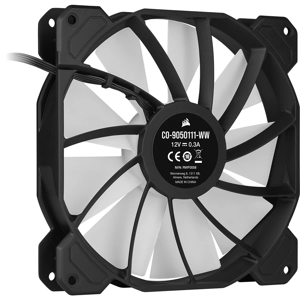 CORSAIR iCUE SP140 RGB Elite Performance 140mm PWM Dual Fan Kit with Lighting Node CORE, Black 2 Pack with Lighting Node CORE