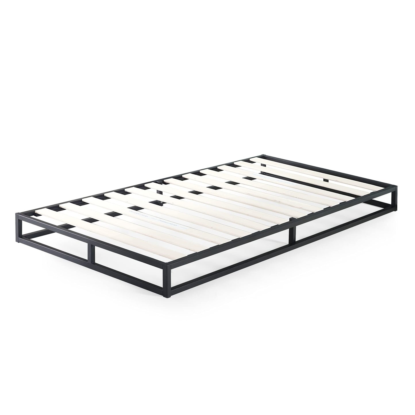 Zinus Twin Bed Frame - Joseph 6 inch Metal Bed Frame with Wood Slat Support, No Box Spring Needed, Easy Assembly - Minimalist Platform Bed Frame with Underbed Storage Space, Twin Size Original Big Box